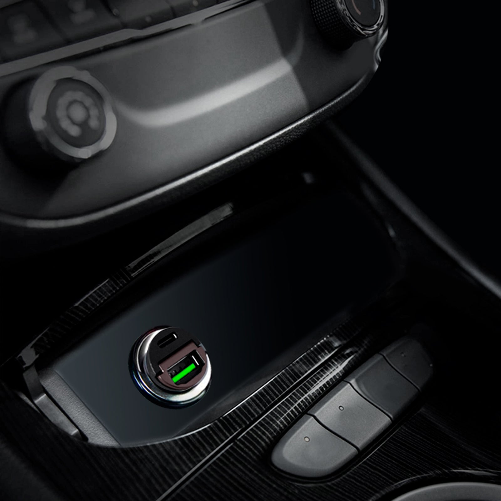 Mini Carica Batterie da Auto "Bullet" USB-C e USB-A Fast Charging e Power Delivery 30W