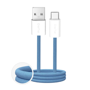 Cavo di Ricarica e Sincronizzazione Fabrik 2.0 USB-A - USB-C – Blue Lagoon