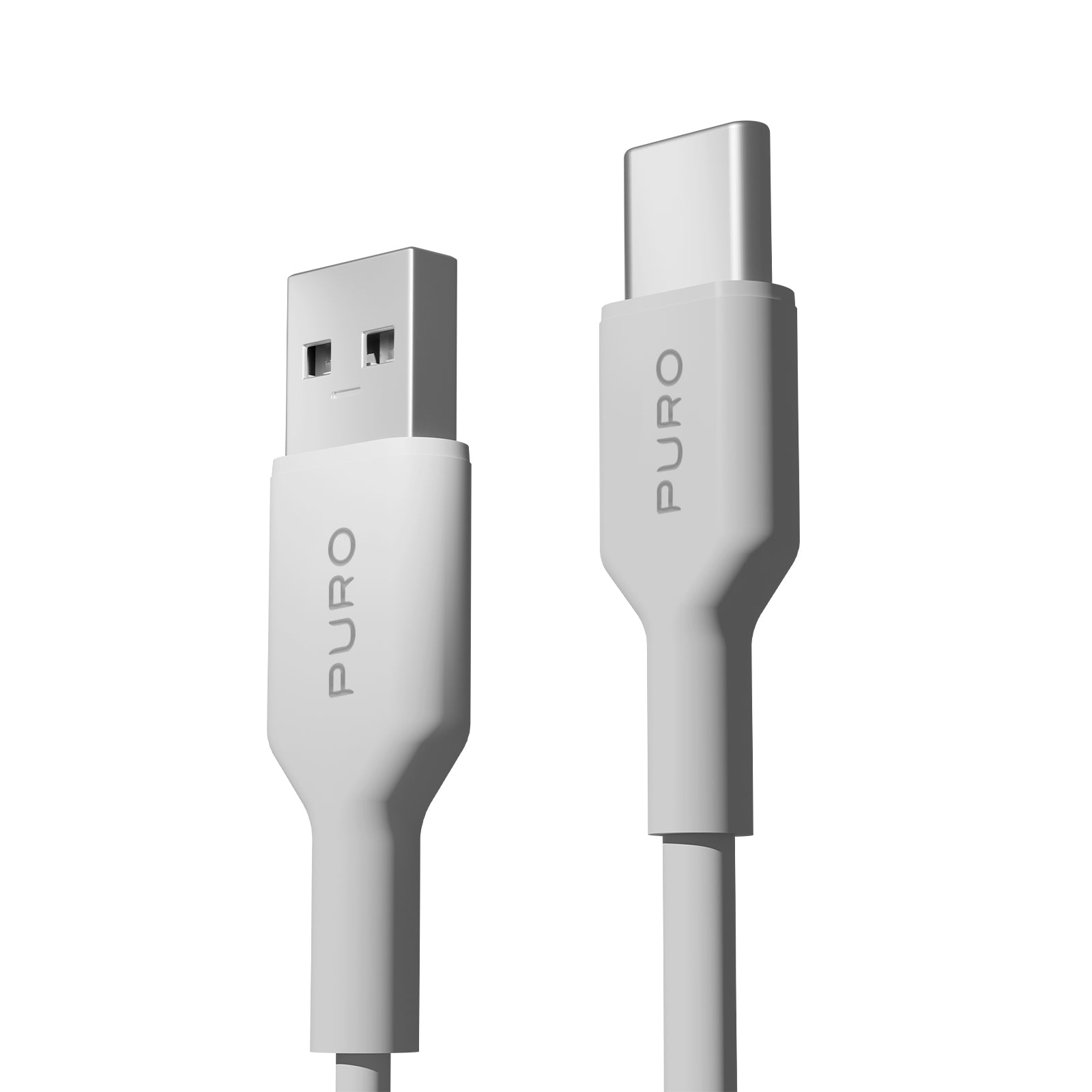 Câble spiralé en TPU, USB-A vers USB-C, 1 m