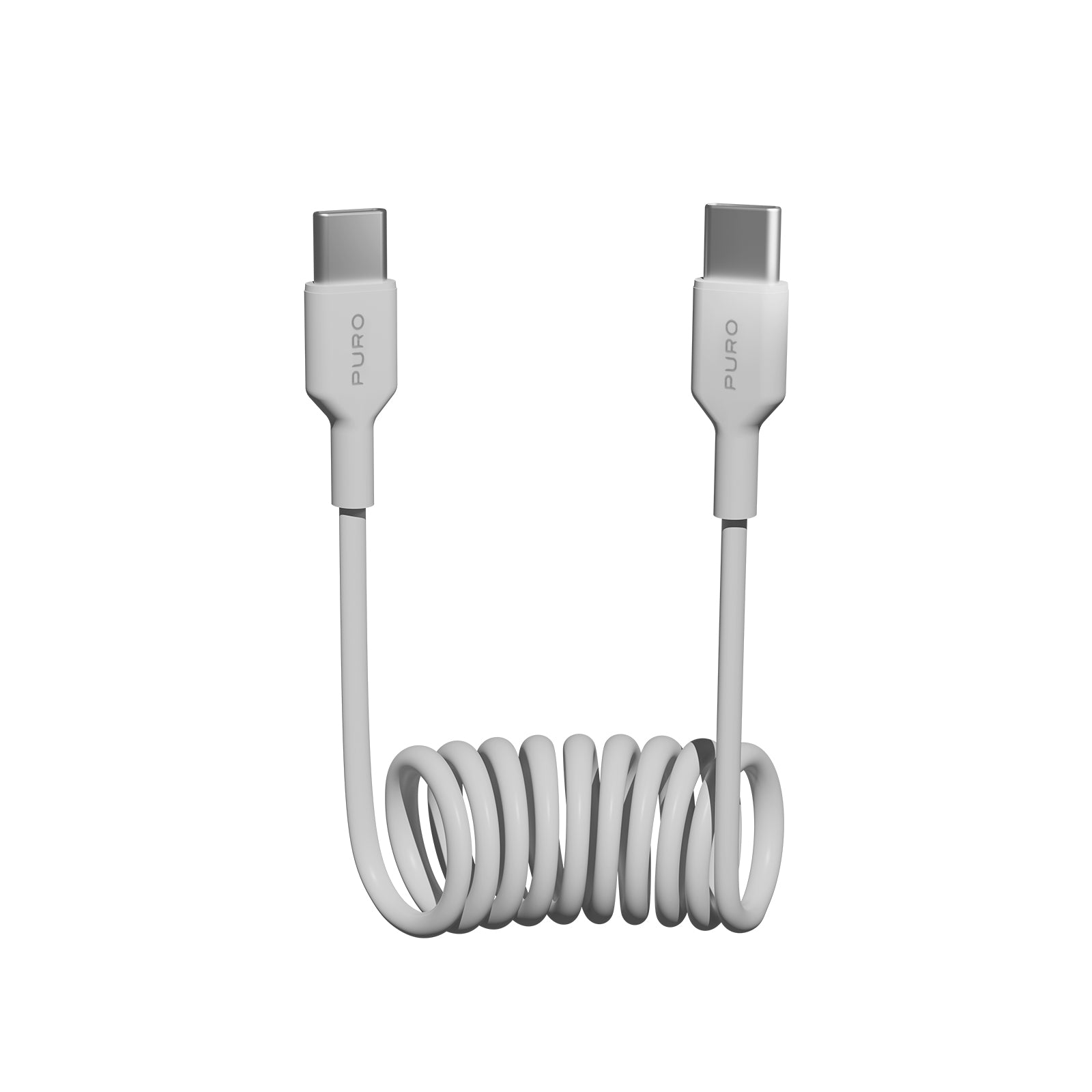 Câble en spirale TPU de USB-C à USB-C, 1m