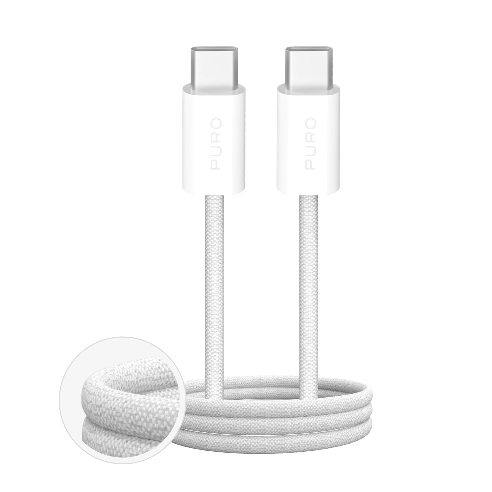 Cavo in tessuto "FABRIK" da USB-C a USB-C, 2m