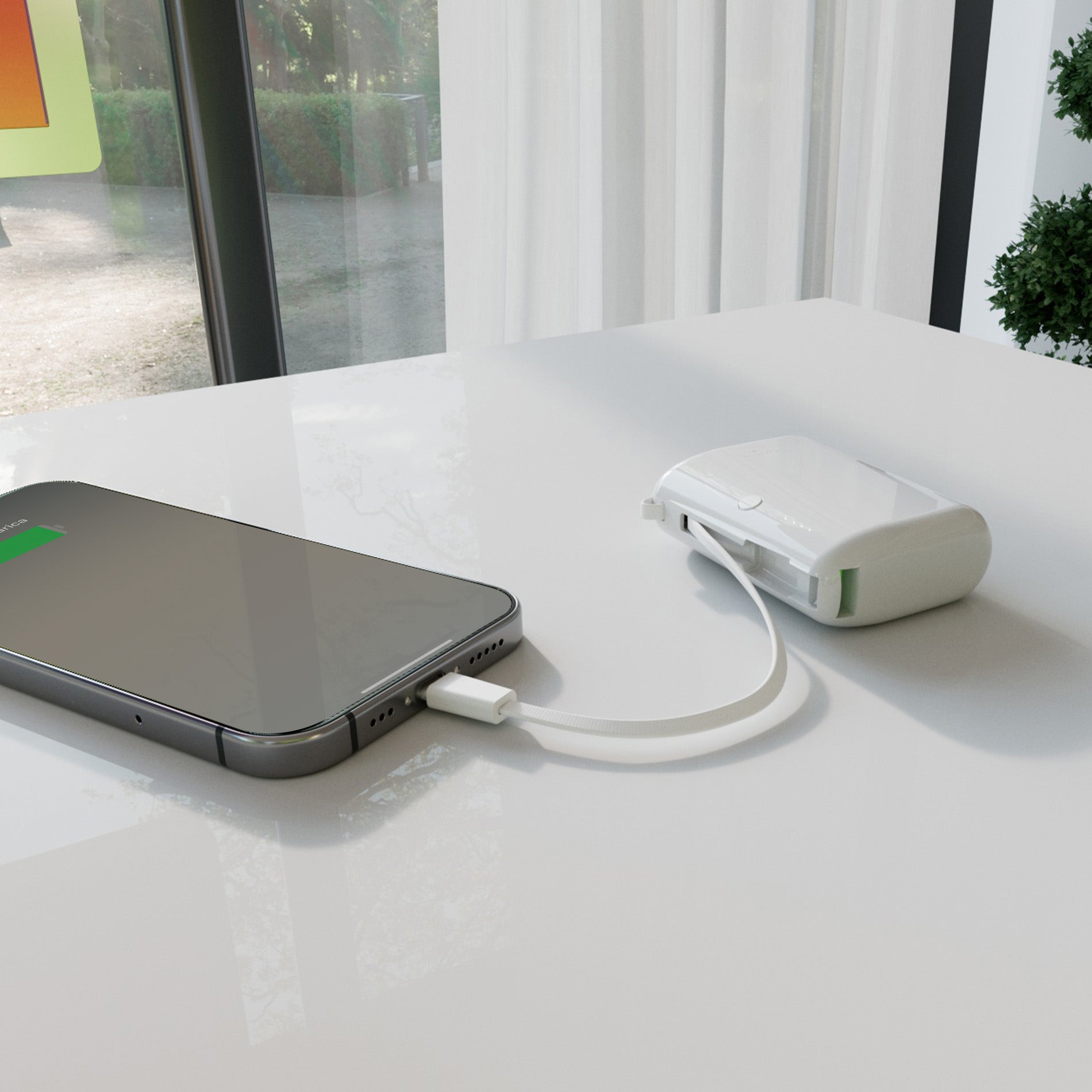 Power Bank "Power Link 10" 10000mAh with Integrated USB-C Cable