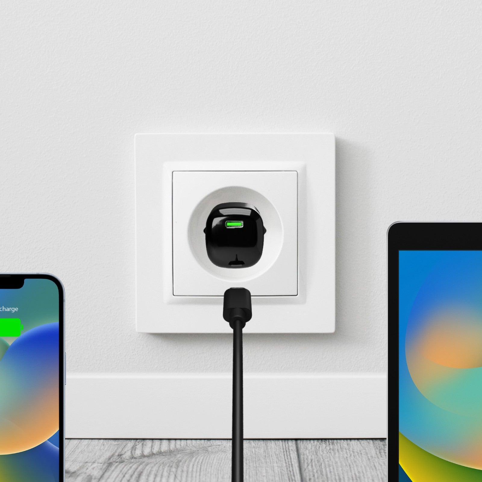 Caricabatterie da parete con tecnologia GAN da 20W con porta USB-C