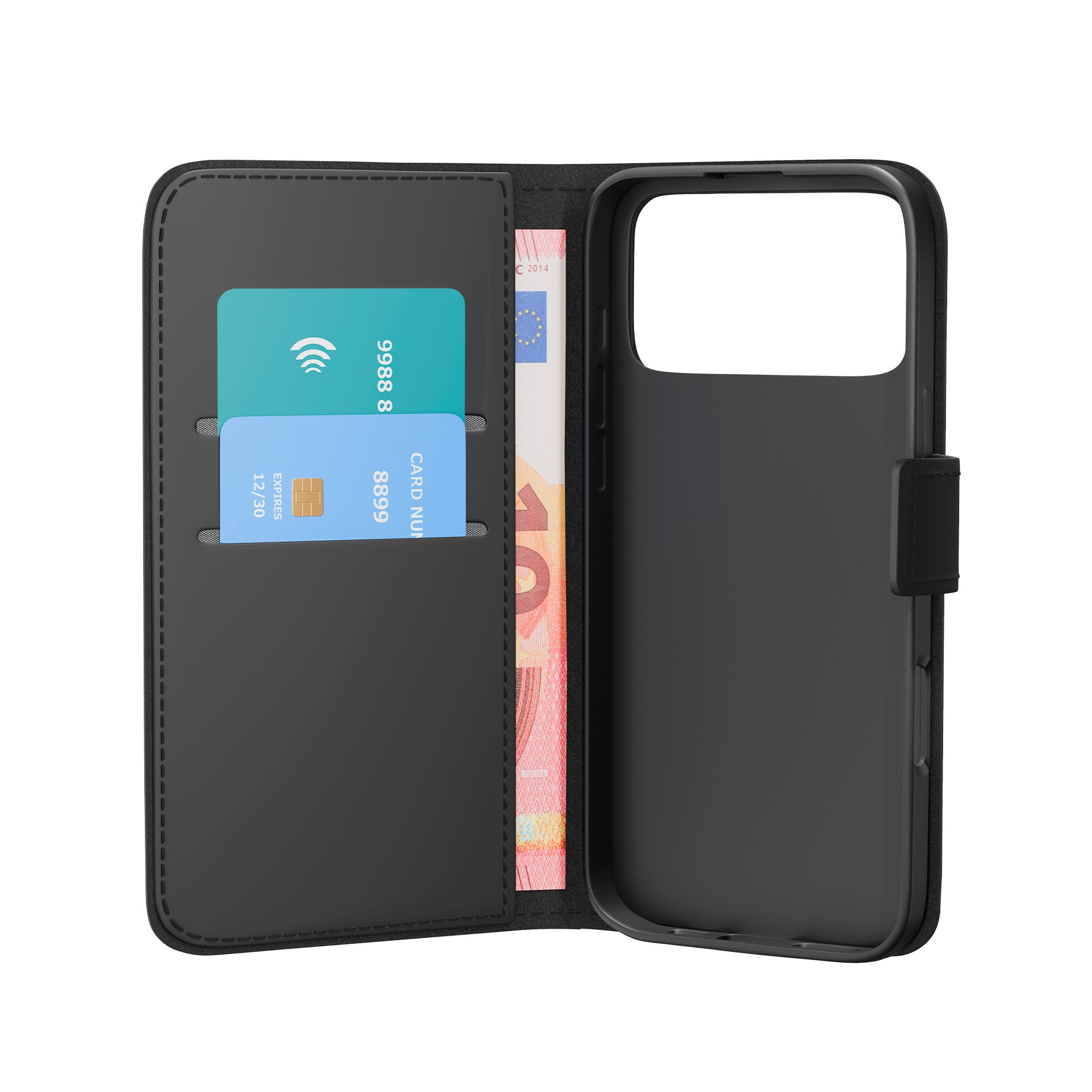 Custodia Wallet Stand per iPhone 17 Pro