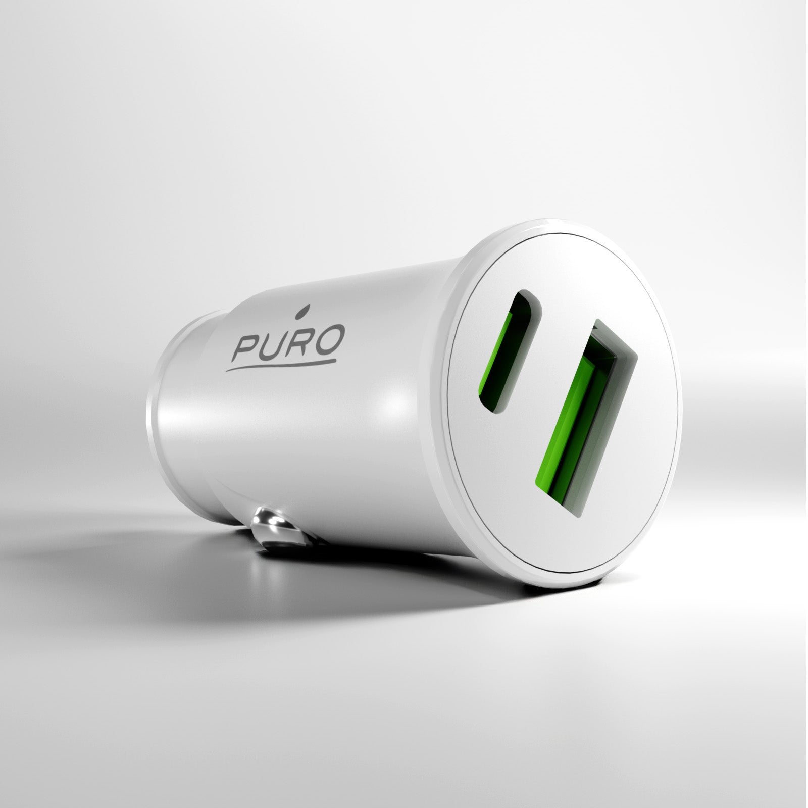 Caricabatterie da auto Pro Lite con 1 porta USB-A e 1 porta USB-C