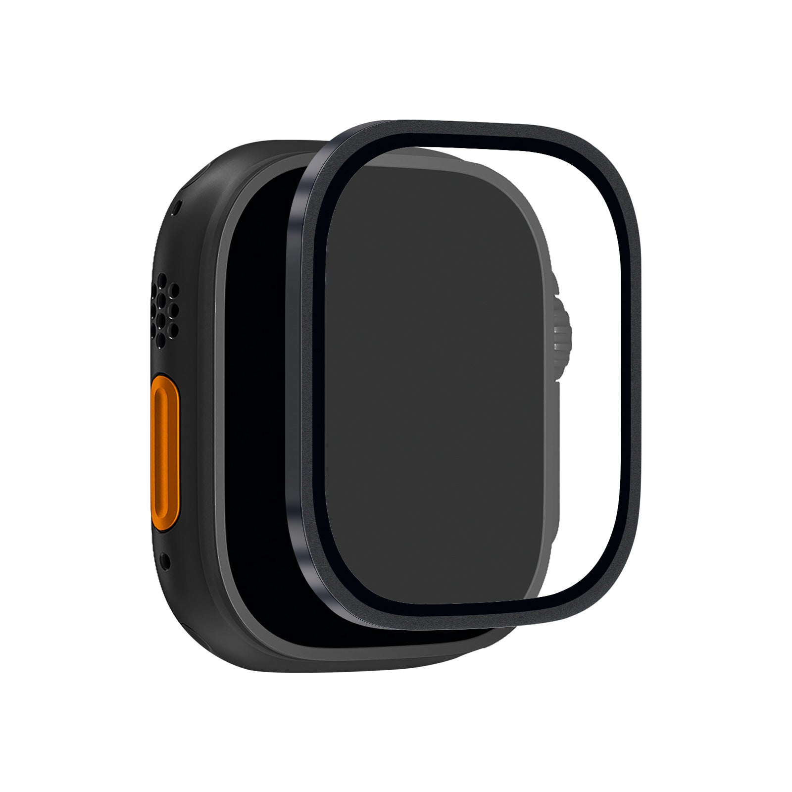 Tempered Glass with Titanium Frame for Apple Watch 49mm