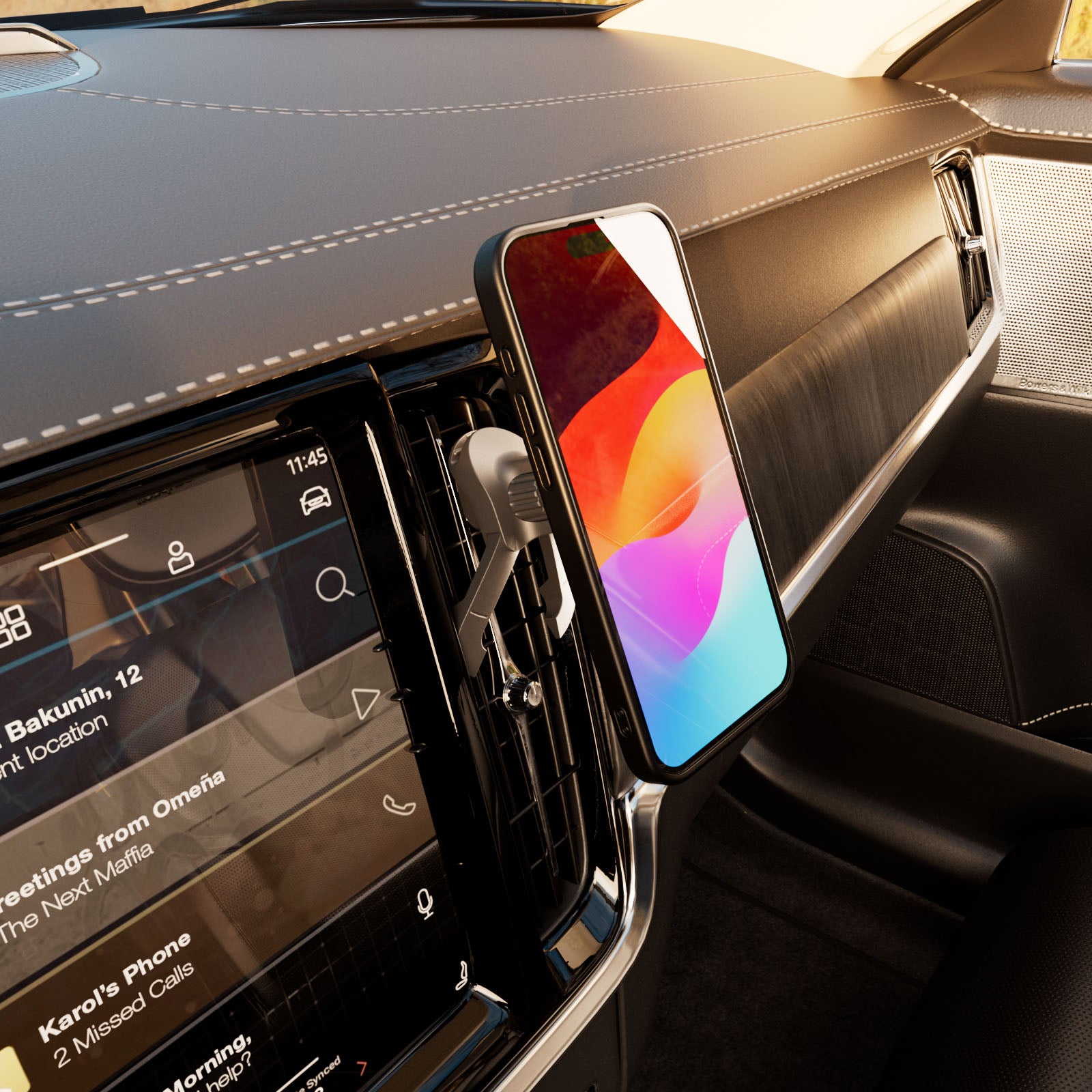 Support de téléphone de voiture Mag Holder compatible avec la recharge MagSafe