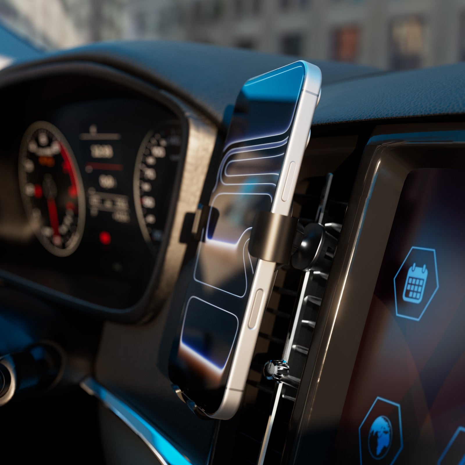 Supporto da auto Gravity Lite con chiusura automatica a gravità