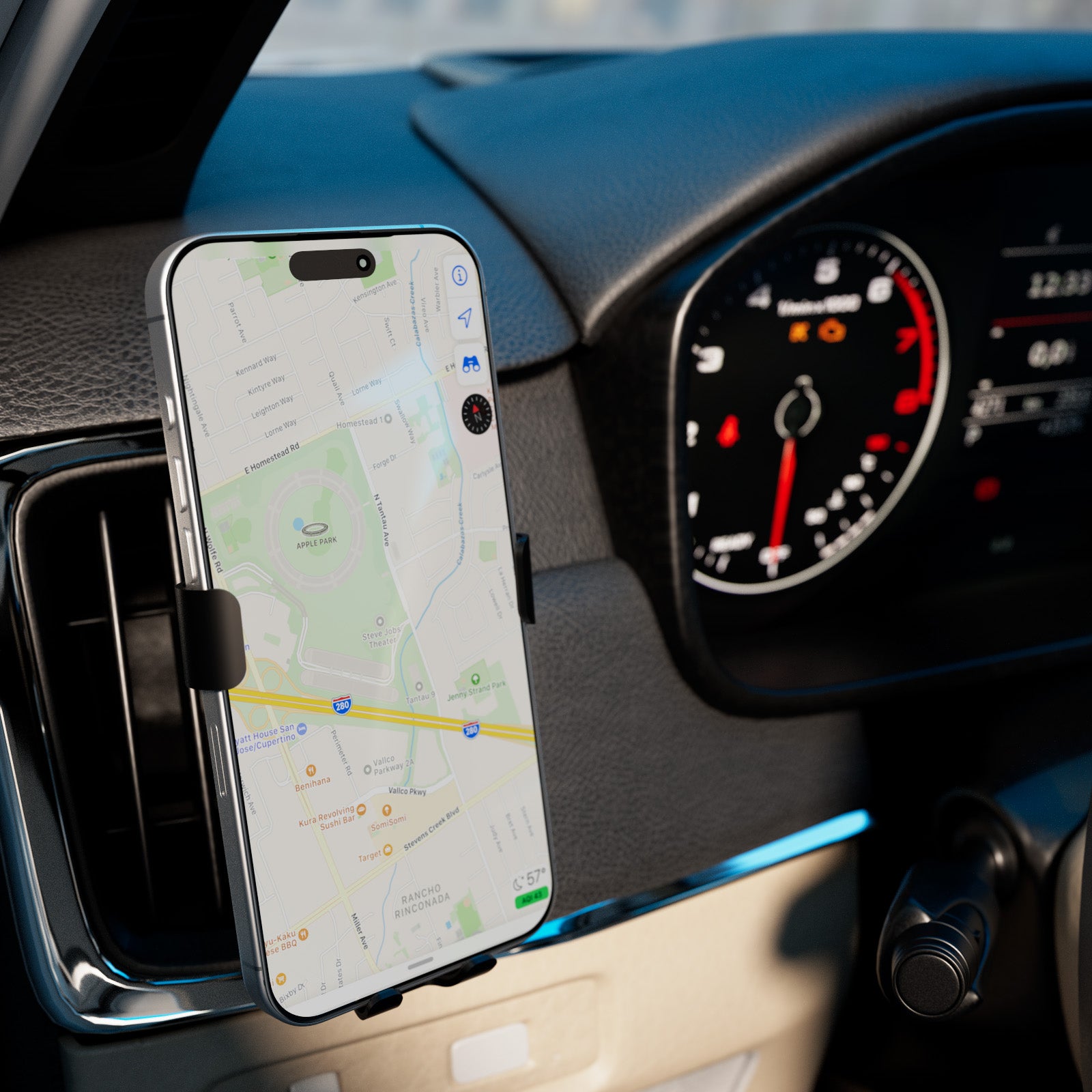 Supporto da auto Gravity Lite con chiusura automatica a gravità