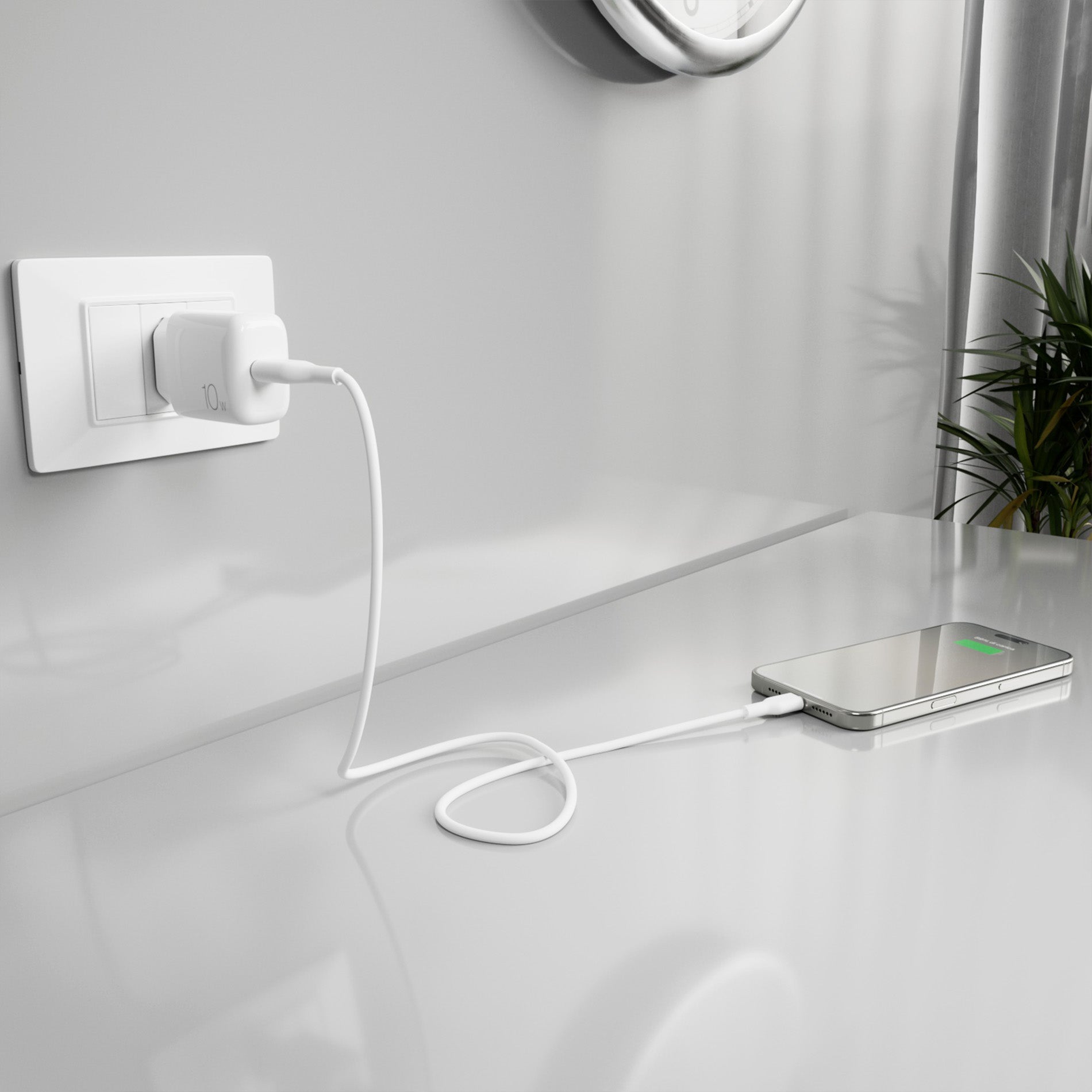 Kit Energia: Caricabatterie Pro Lite da 10W con porta USB-A + Cavo da USB-A a USB-C