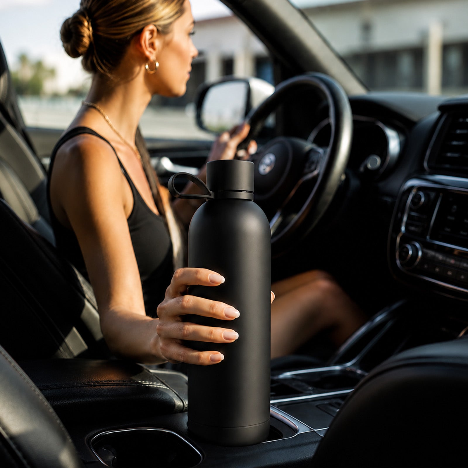 Borraccia “Hydro 10” termica ermetica da 1000ml, in acciaio inossidabile con finish soft-touch