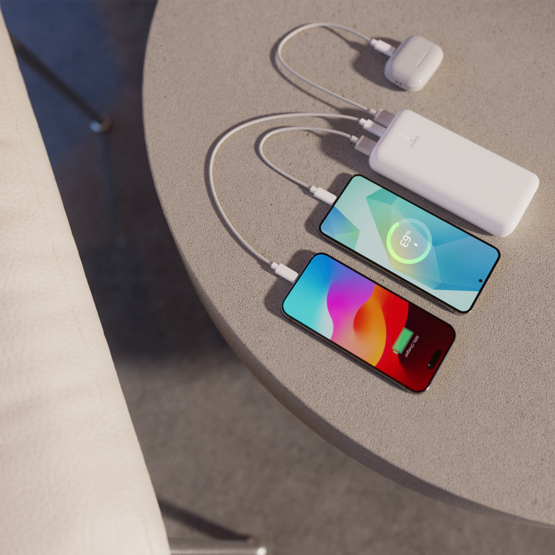 Power Bank 20000mAh USB-C + 2 USB-A Fast Charge – cavo incluso
