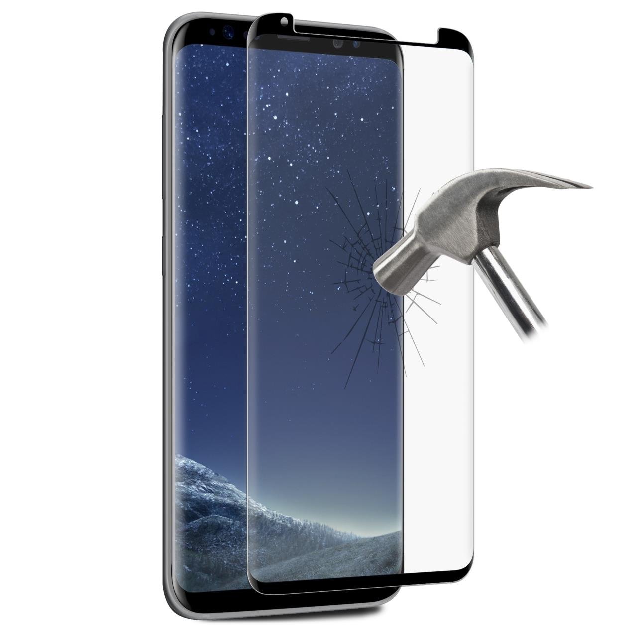 Tempered Glass Case Friendly for Samsung Galaxy S8+ Puro