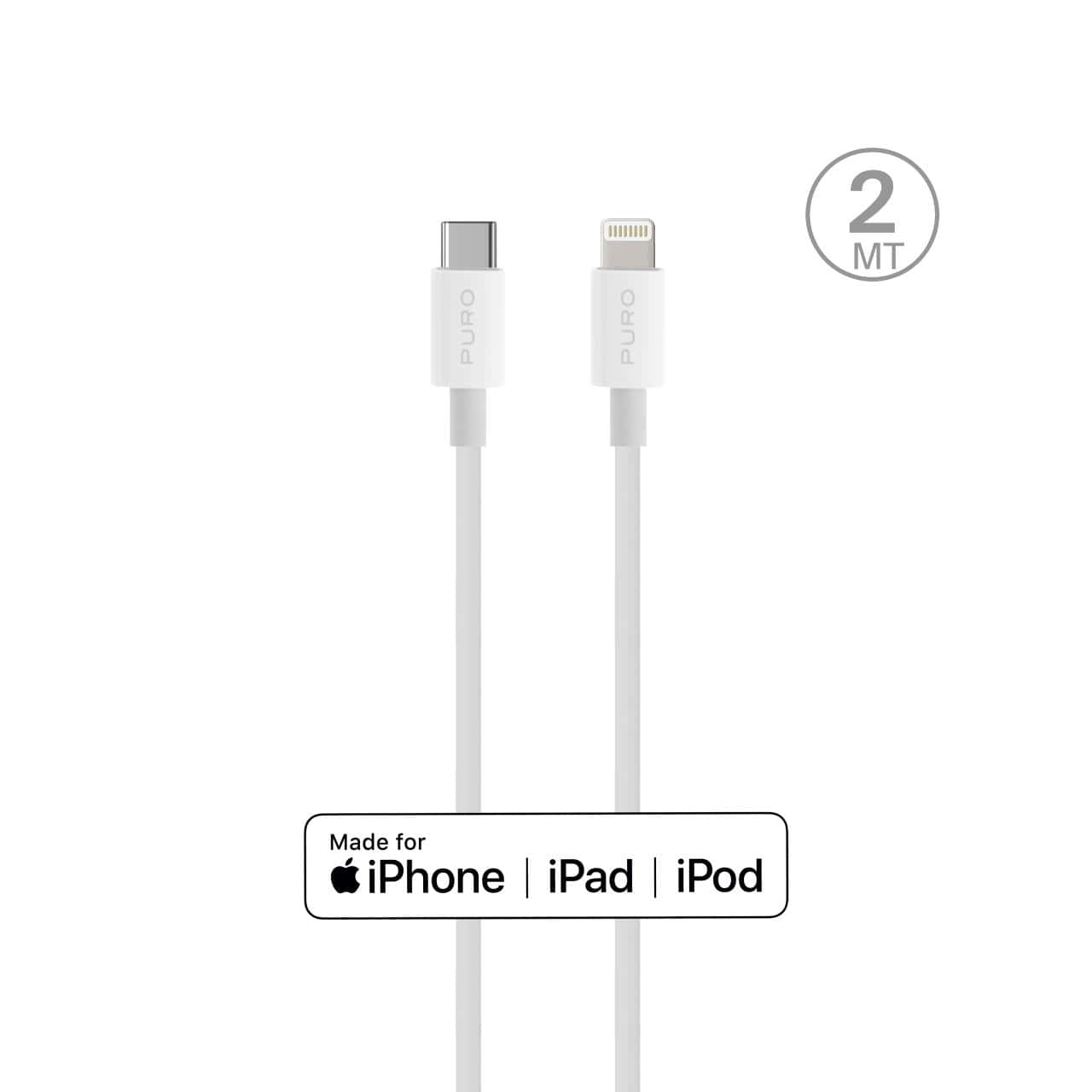 Cavo di ricarica da USB-C a Lightning 2.0 2 metri