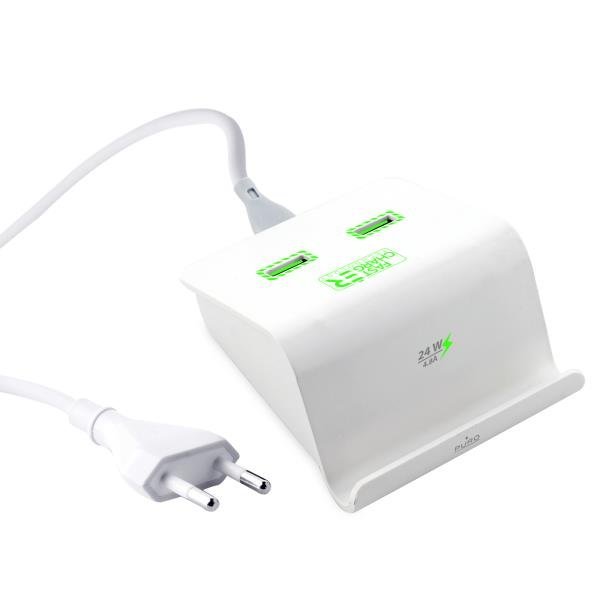 Station de charge, 2 ports USB pour smartphone, phablette et tablette