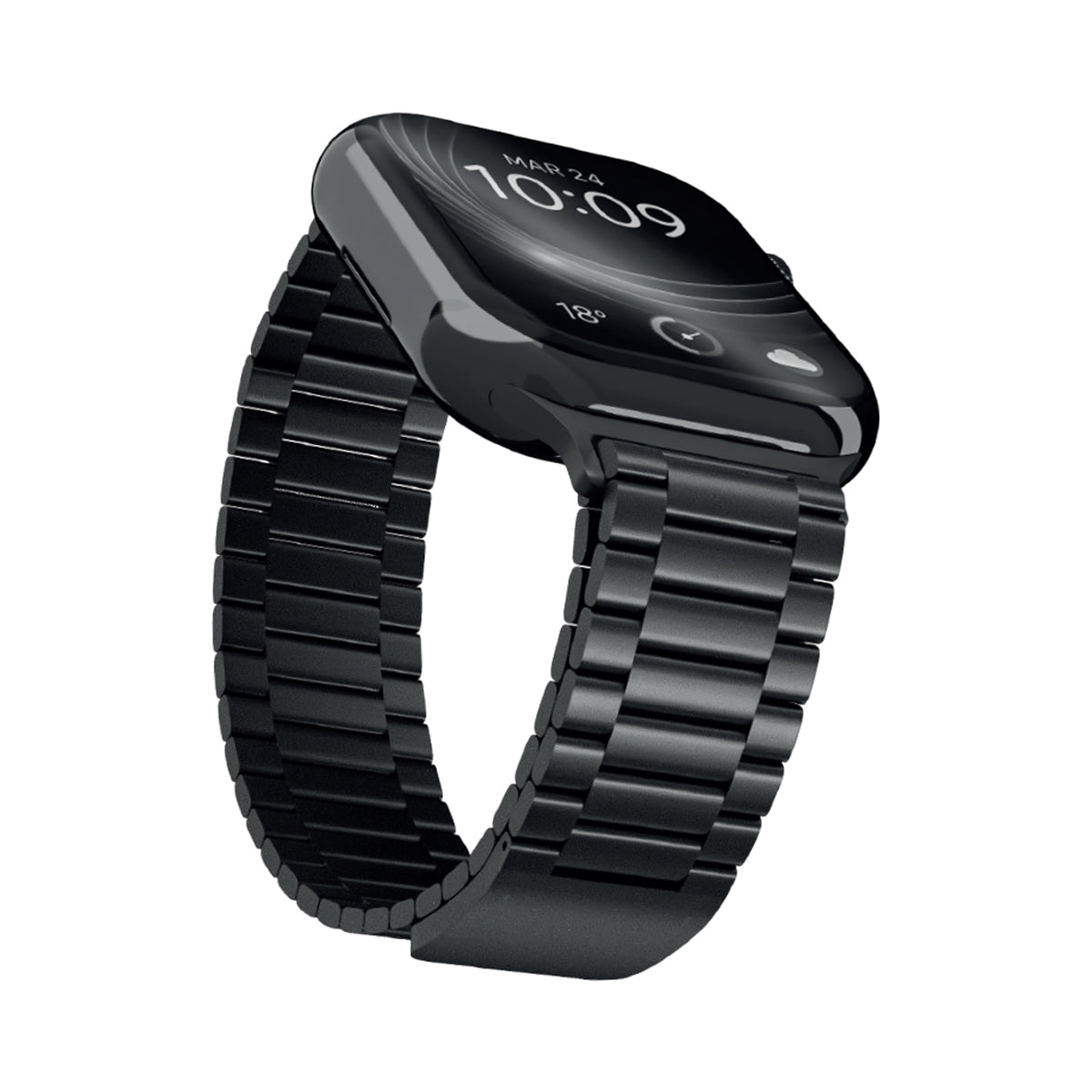 Bracelet de remplacement Matrix en acier inoxydable avec fermeture magnétique pour Apple Watch 38/40/41/42 mm
