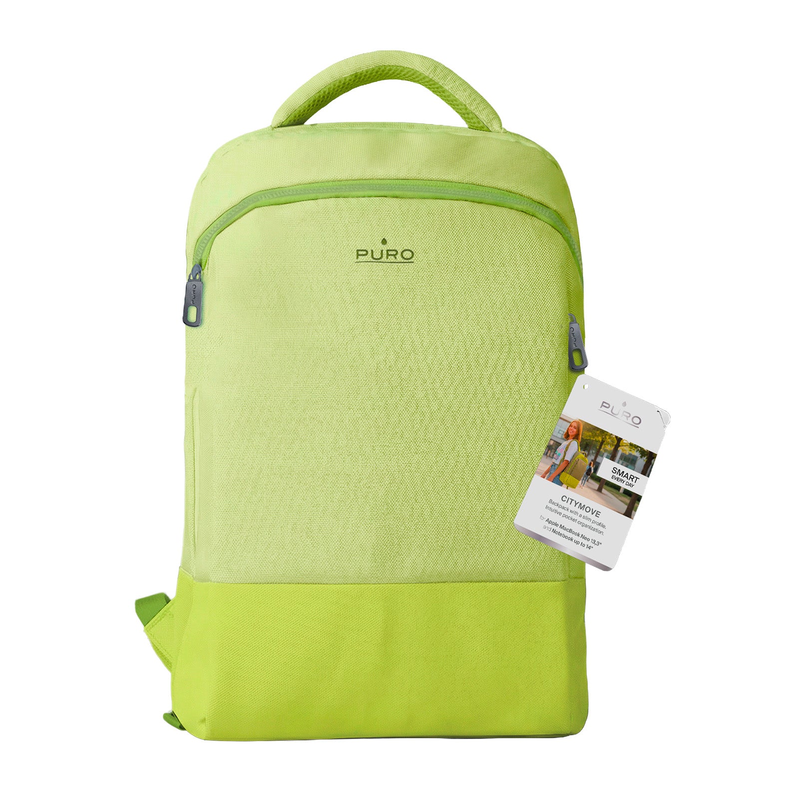 CityMove Backpack, ideal for MacBook Neo and notebooks up to 14”, slim profile, waterproof material and internal pockets