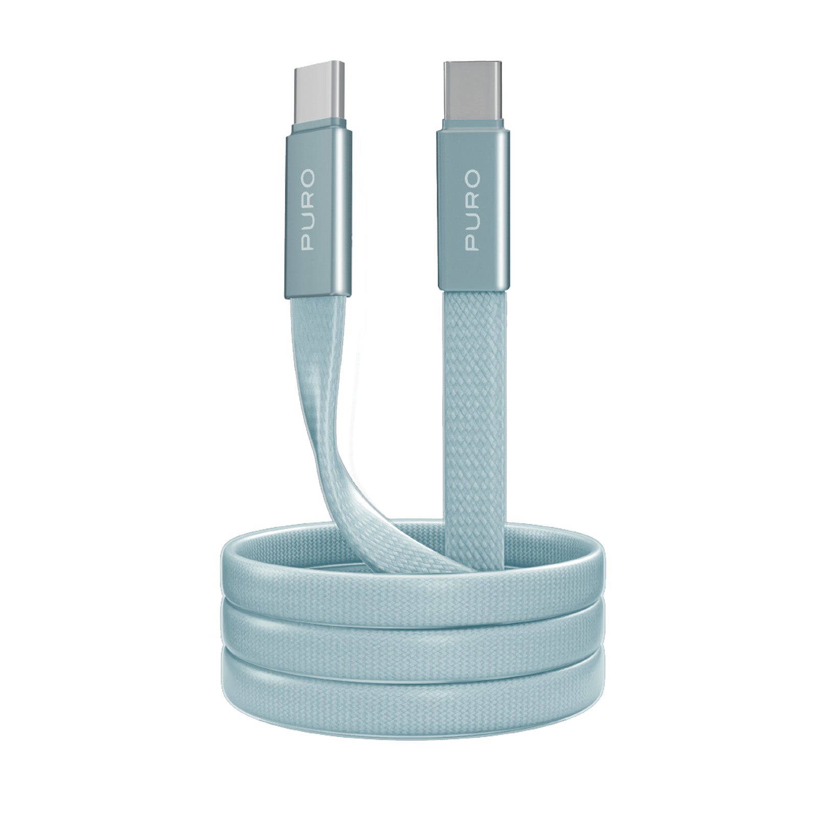 Cavo slim in tessuto intrecciato, da USB-C 2.0 a USB-C 2.0, 1m