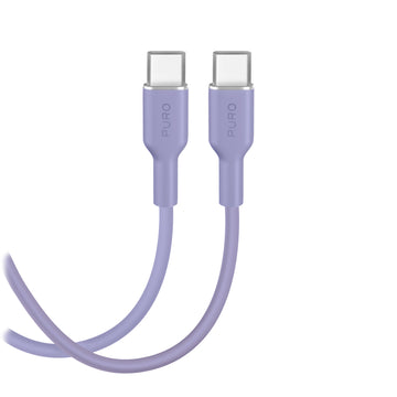 Cavo di ricarica e sincronizzazione Soft da USB-C a USB-C, 1,5m – Lavander Blue