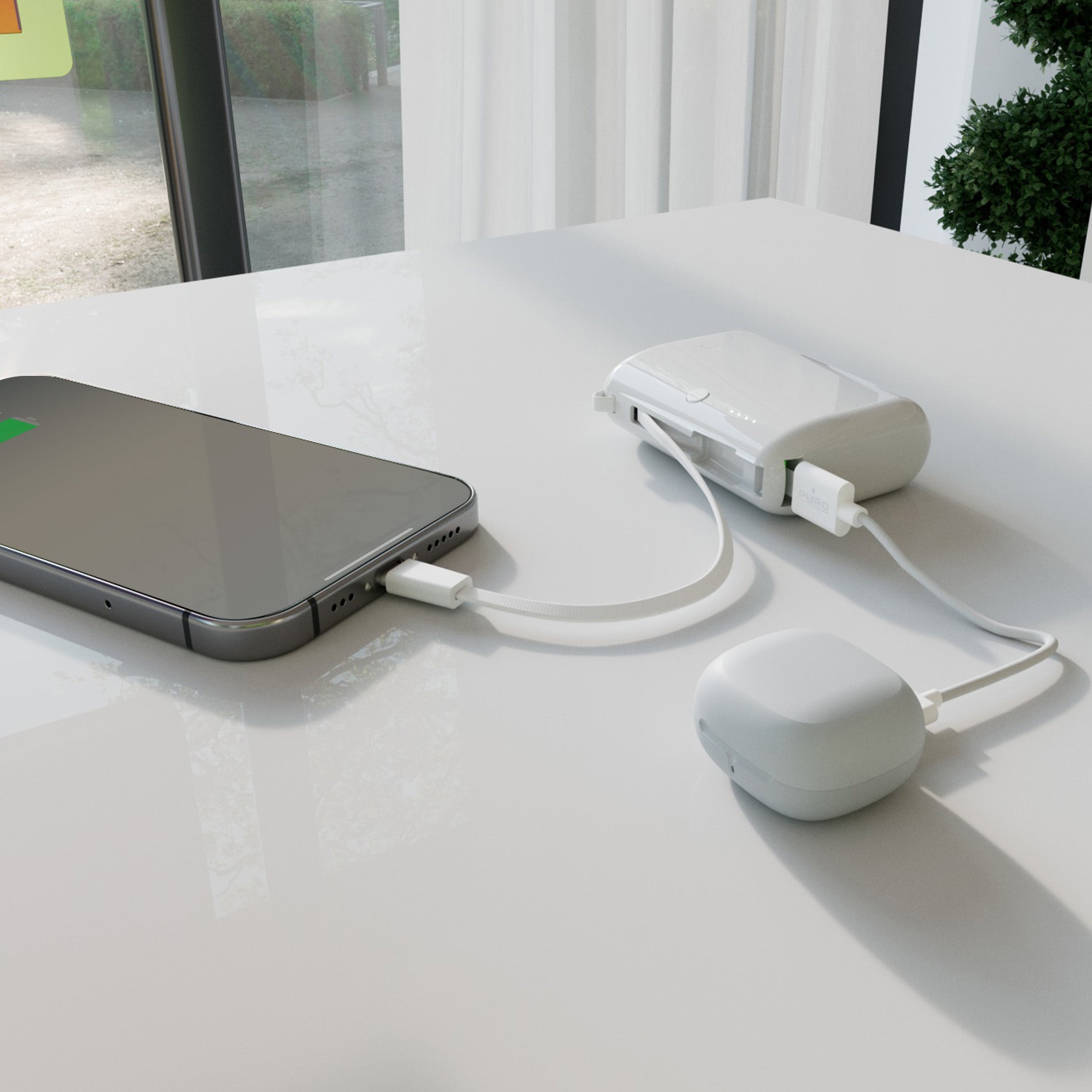 Power Bank "Power Link 10" 10000mAh with Integrated USB-C Cable