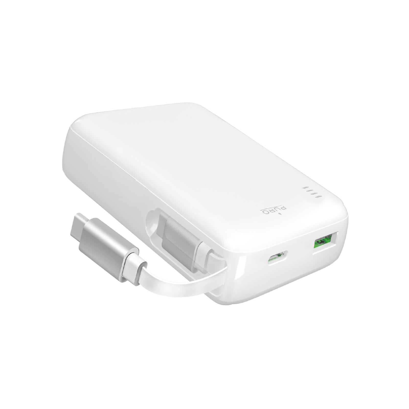 Powerbank “Power Reel 10” 10000mAh con cavo USB-C estensibile integrato