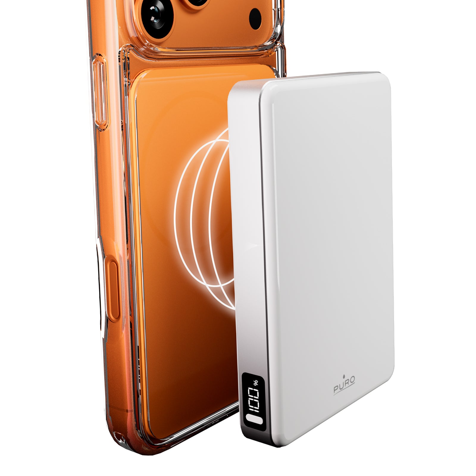 Power bank magnetico Qi2.2 10000 mAh con display