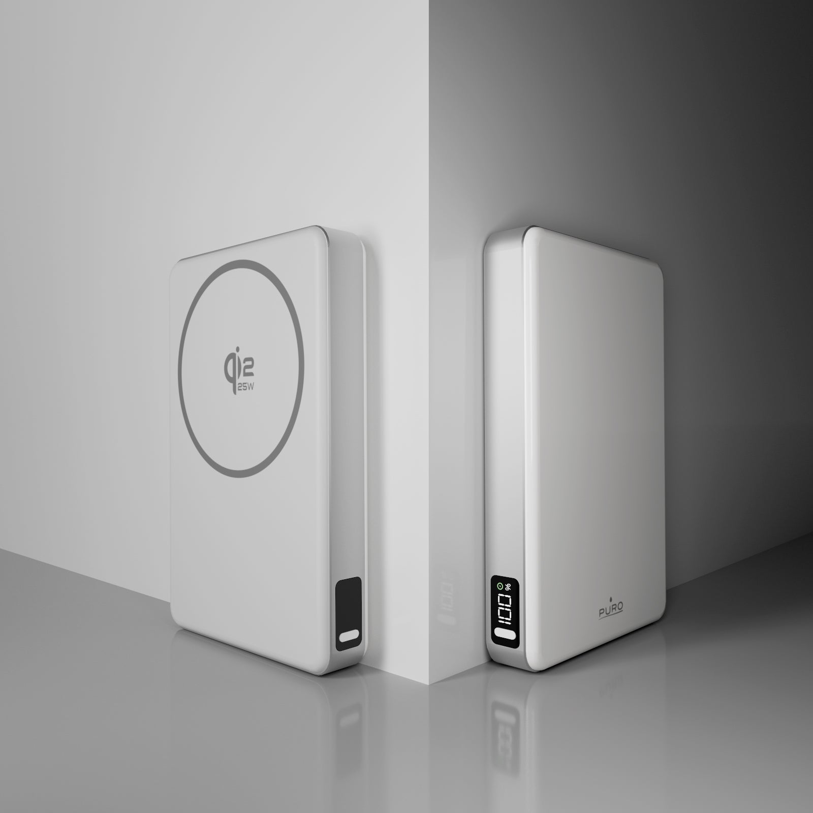 Power bank magnetico Qi2.2 10000 mAh con display