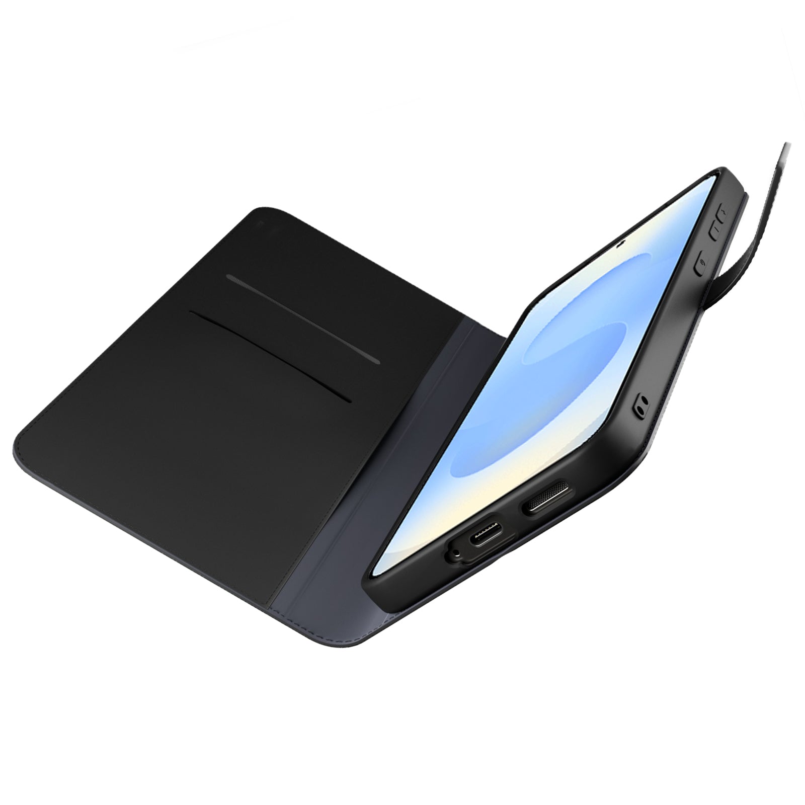 Étui portefeuille avec support pour Samsung Galaxy S25