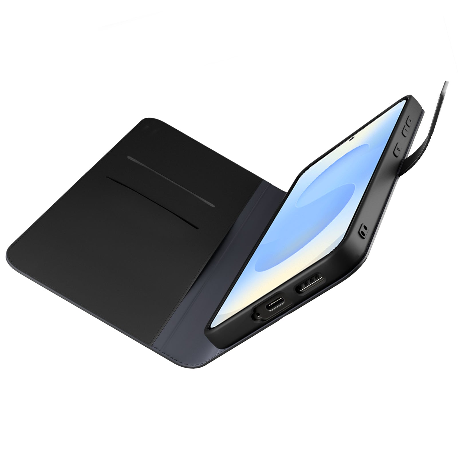 Étui portefeuille avec support pour Samsung Galaxy S25+