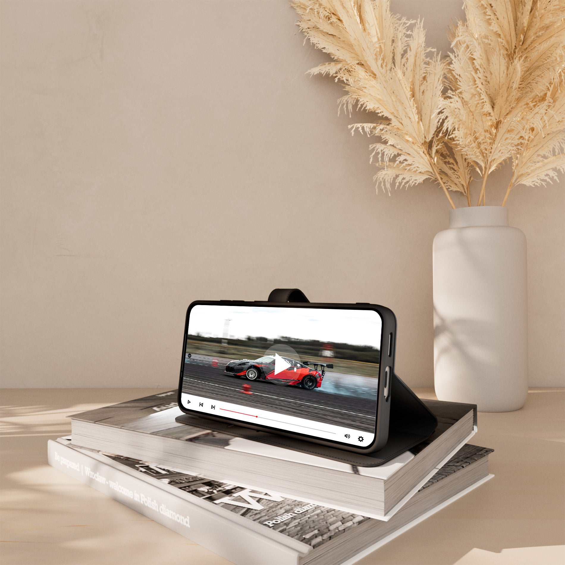 Wallet Stand Case for Samsung S26