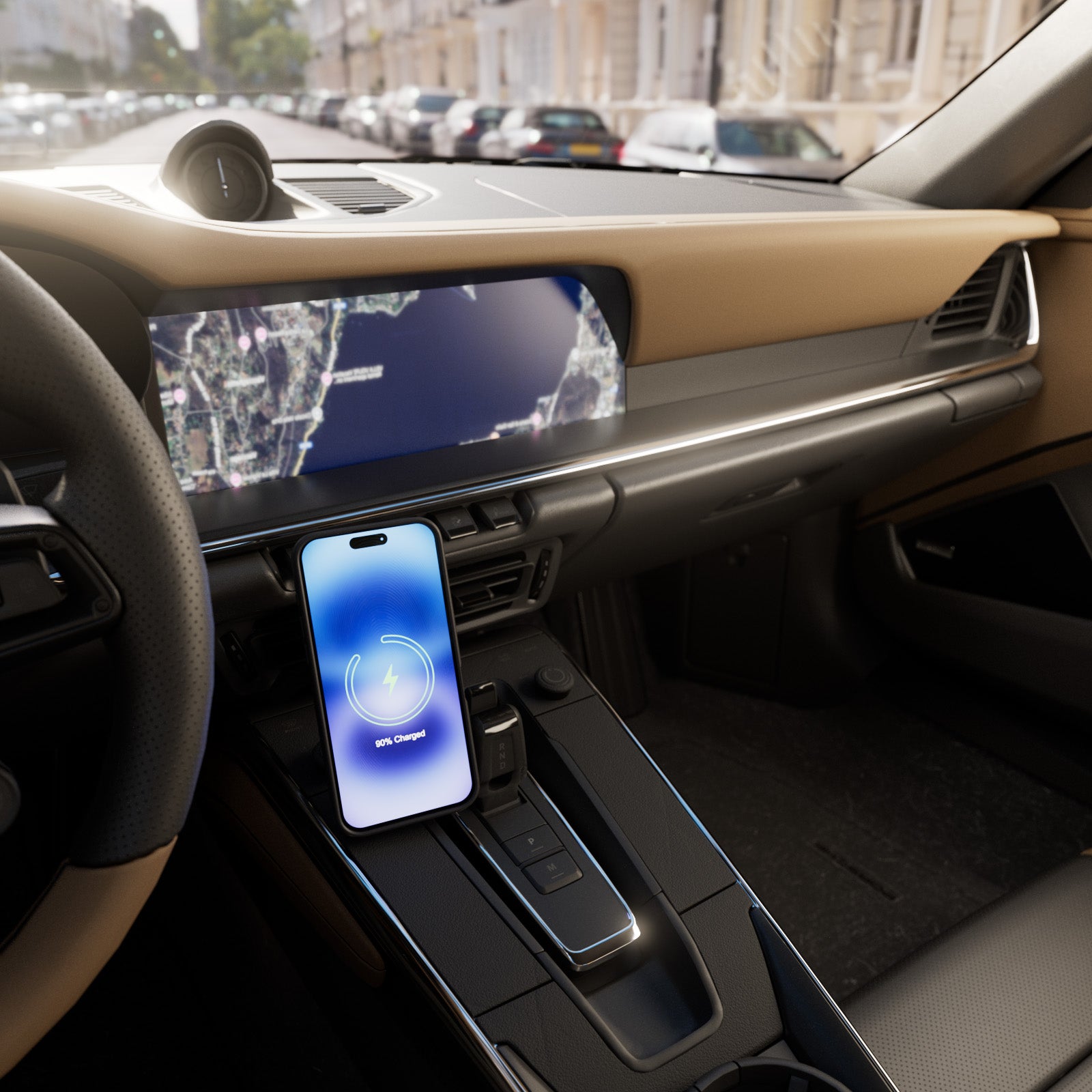 Supporto da auto magnetico con ricarica wireless Qi2 Power Mag Holder