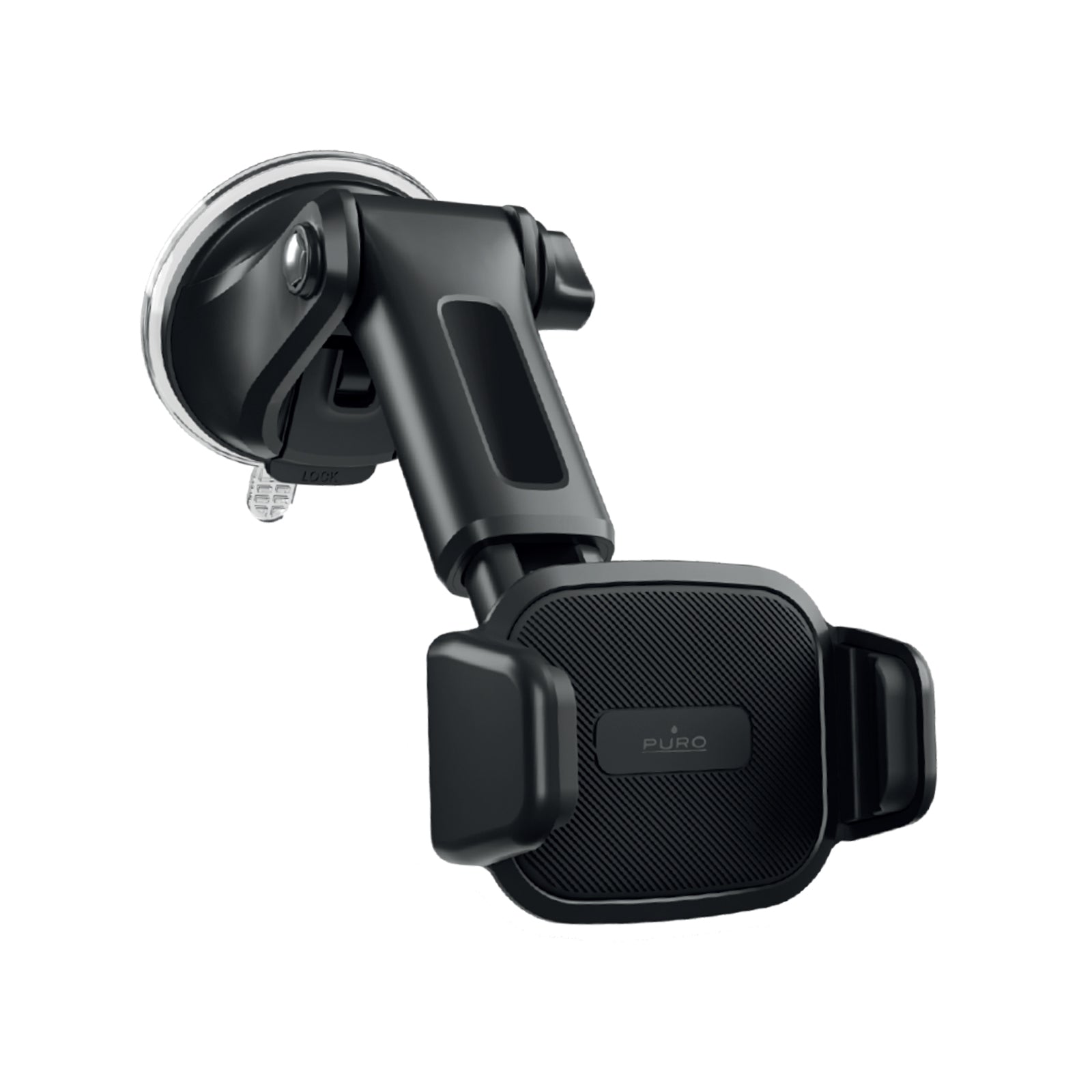 Supporto auto Road Grip Flex con ventosa per parabrezza e cruscotto rotazione 360°