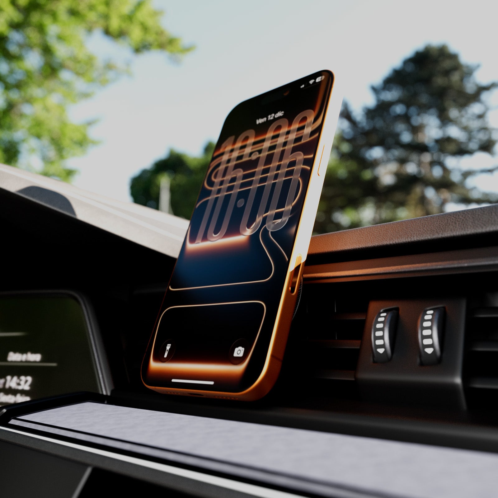 Magnetic car vent holder compatible with MagSafe for iPhone, Samsung and other smartphones