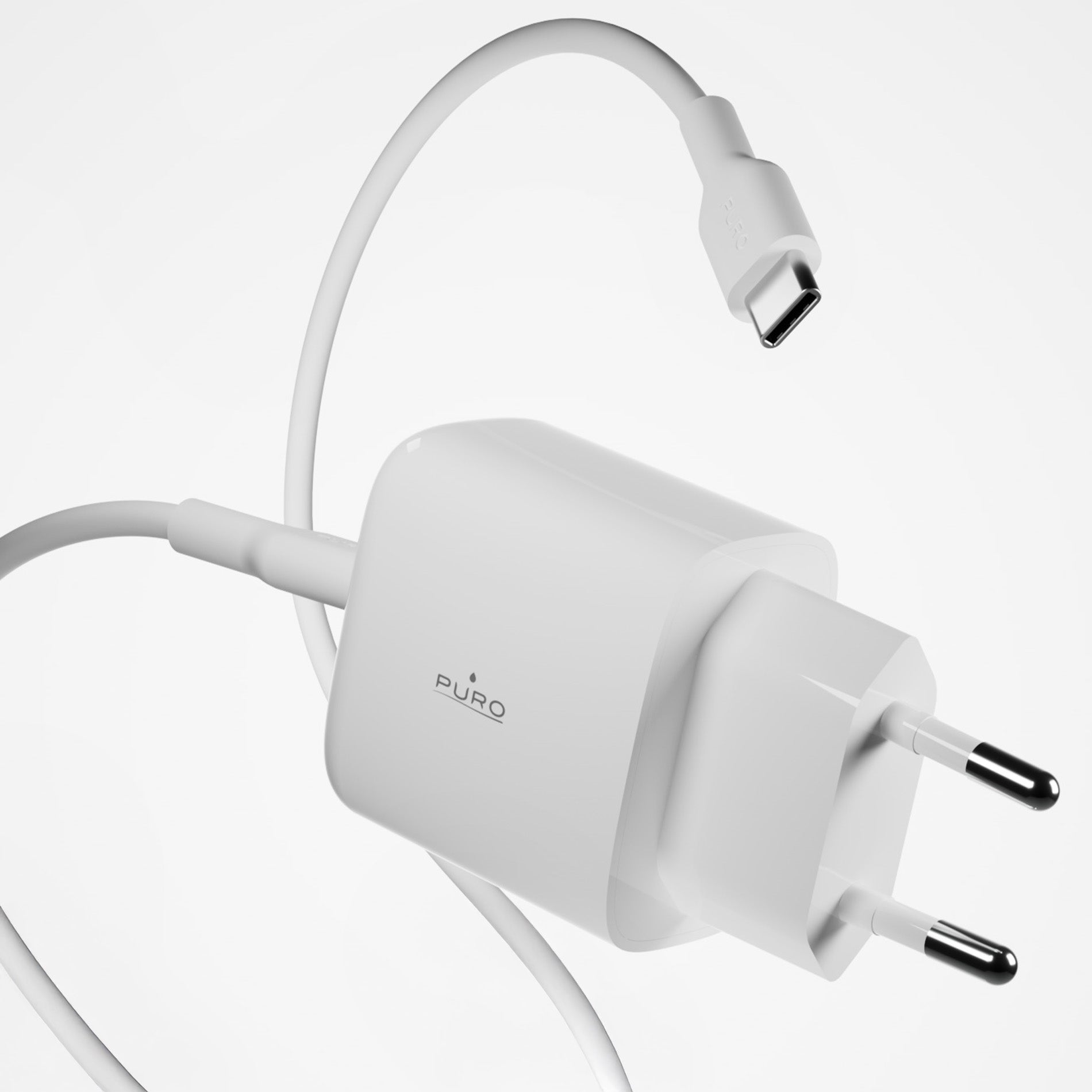 Kit d’alimentation : chargeur quotidien 1 port USB-A et 1 port USB-C + câble USB-C
