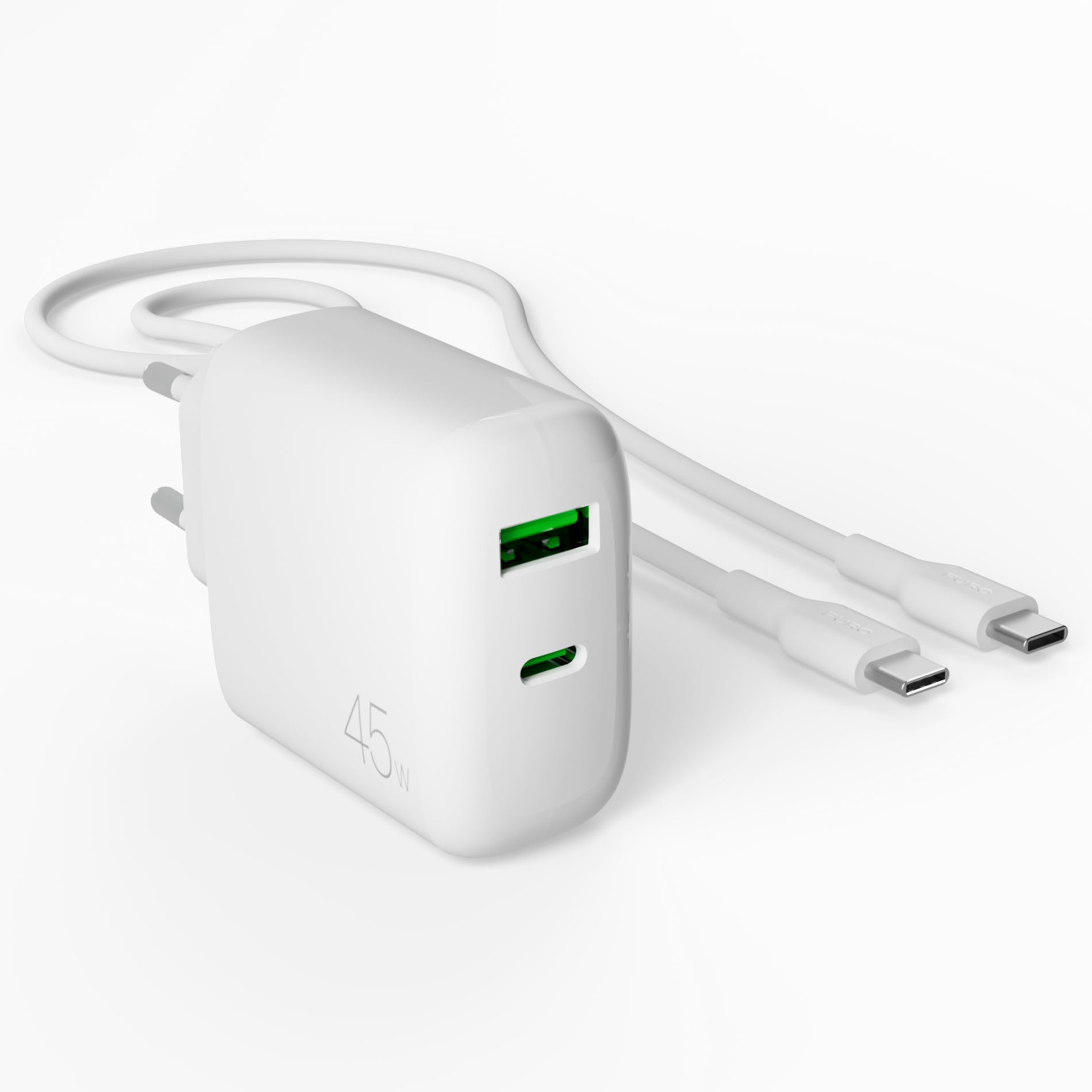 Kit d’alimentation : chargeur quotidien 1 port USB-A + câble USB-C