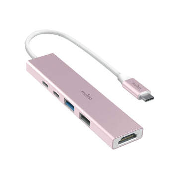 5-in-1 USB-C 3.2 hub with 4K HDMI port for MacBook Neo, tablets and laptops – Dusty Pink