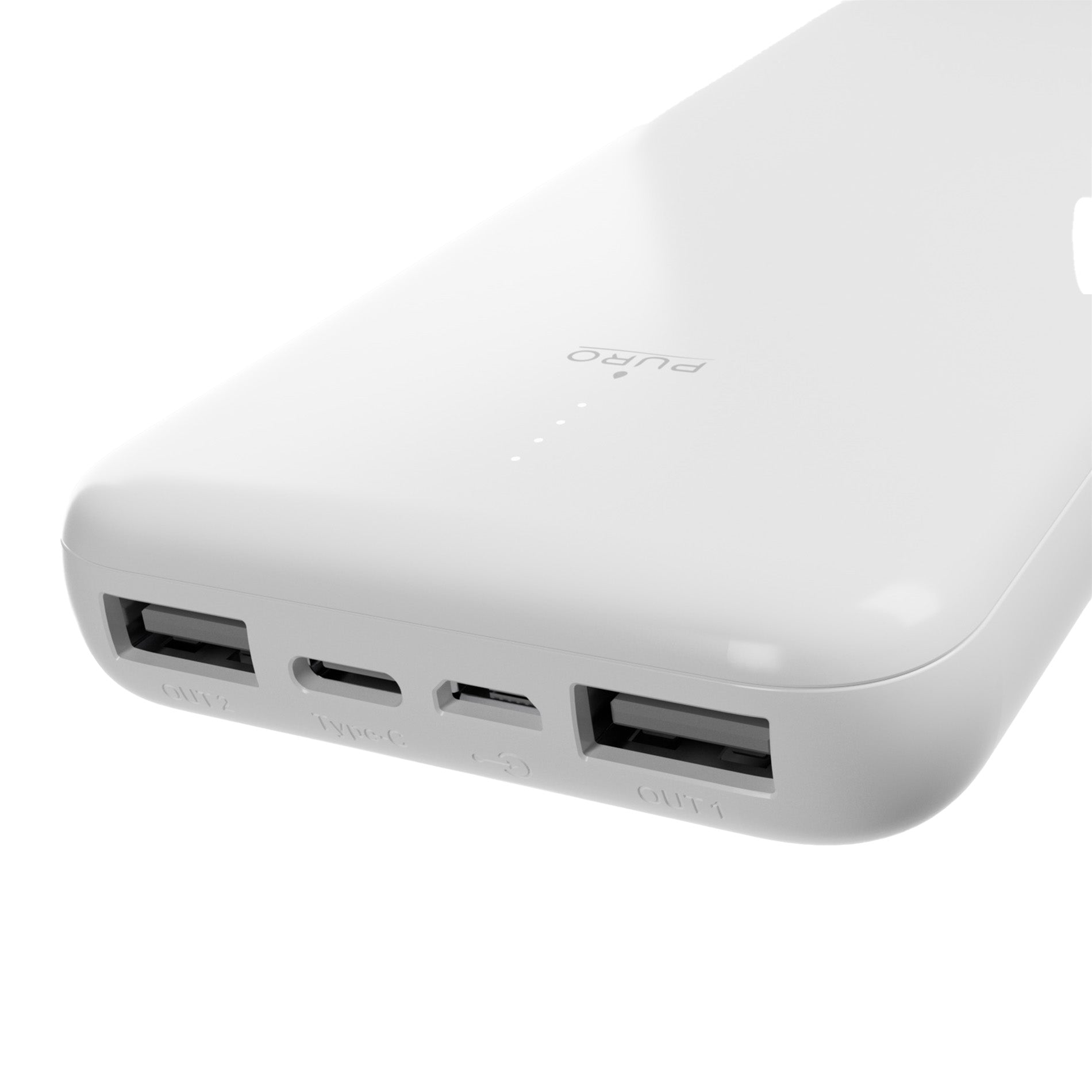 Power Bank 10000mAh USB-C + 2 USB-A Fast Charge - cable included